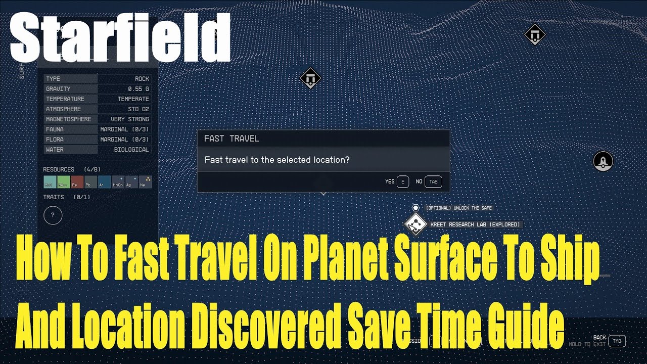 スターフィールドでファストトラベルする方法 スターフィールドでファストトラベルする方法