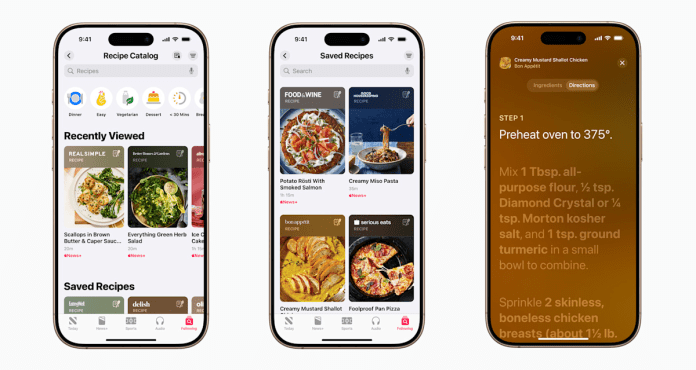 Apple is adding tens of thousands of recipes to News+ Apple is adding tens of thousands of recipes to News+