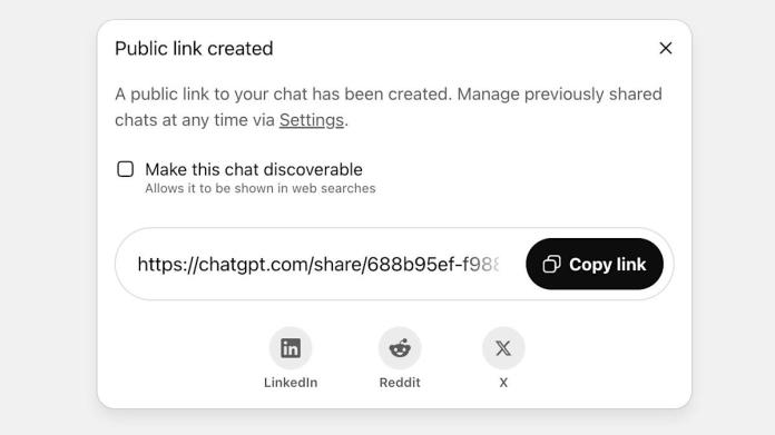 OpenAI is removing ChatGPT conversations from Google OpenAI is removing ChatGPT conversations from Google