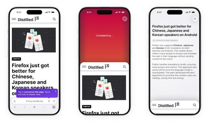 Firefox provides AI page summaries if you shake your iPhone Firefox provides AI page summaries if you shake your iPhone