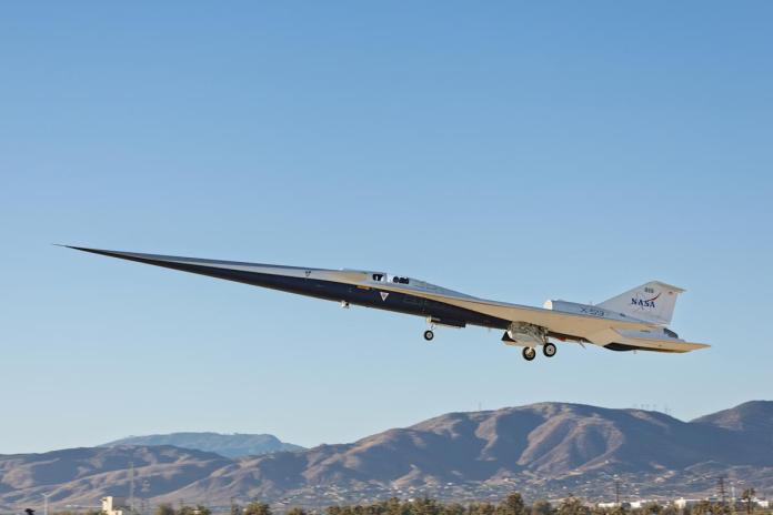 NASA’s supersonic jet completes its first flight in California NASA’s supersonic jet completes its first flight in California
