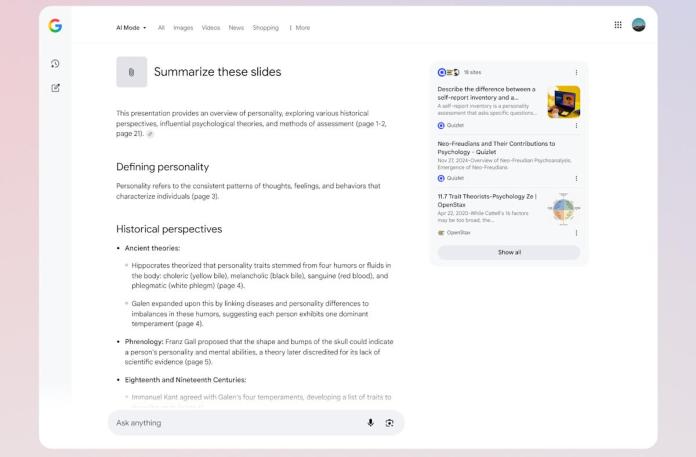 Google is bringing image and PDF uploads to AI Mode Google is bringing image and PDF uploads to AI Mode