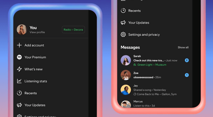 Spotify now lets you share what you’re listening to in real time via chat Spotify now lets you share what you’re listening to in real time via chat