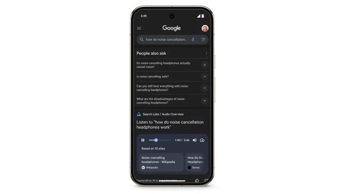 Google Search uses AI-generated podcast hosts to answer your questions Google Search uses AI-generated podcast hosts to answer your questions