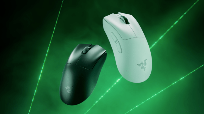 Razer’s DeathAdder V4 Pro gaming mouse features an optical scrolling wheel Razer’s DeathAdder V4 Pro gaming mouse features an optical scrolling wheel
