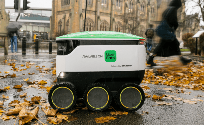 Uber Eats will use Starship robots in the UK to make deliveries Uber Eats will use Starship robots in the UK to make deliveries