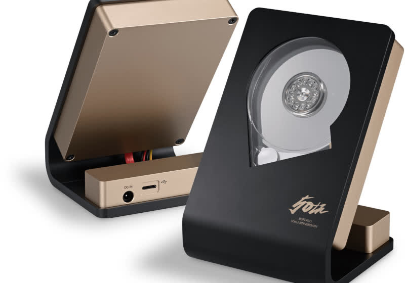 Buffalo Japan is selling a transparent hard disk drive for its 50th anniversary Buffalo Japan is selling a transparent hard disk drive for its 50th anniversary