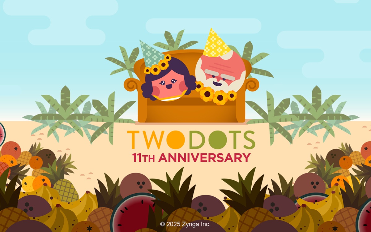 Two Dots is doing a vacation sweepstakes for its 11th anniversary.