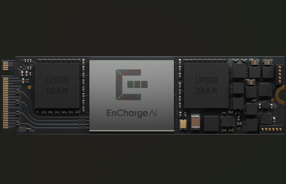 Encharge AI chip has analog memory.