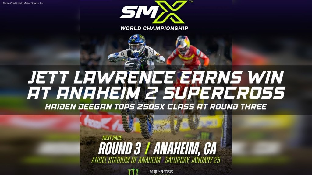 Jett Lawrence mendapatkan kemenangan di Anaheim 2 Supercross Jett Lawrence mendapatkan kemenangan di Anaheim 2 Supercross
