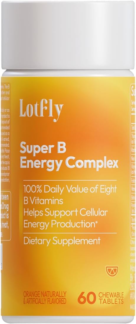Vitamin B Complex with B1, B2, B3, B5, B6, B7, B9, B12 Taurine–Immune Support, Energy Metabolism and Nervous System – Super B Complex with Blood Orange Powder – 60 Tablets for Men & Women Vitamin B Complex with B1, B2, B3, B5, B6, B7, B9, B12 Taurine–Immune Support, Energy Metabolism and Nervous System – Super B Complex with Blood Orange Powder – 60 Tablets for Men & Women