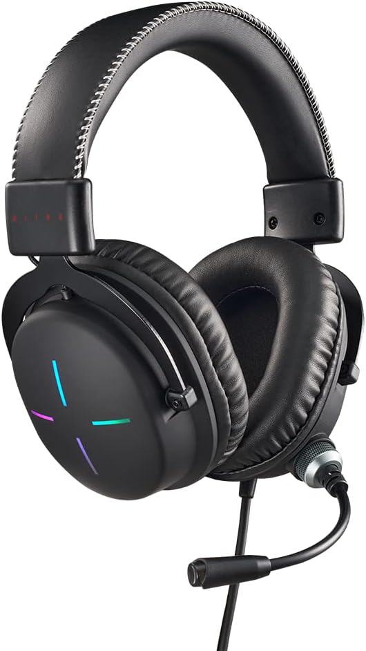 Acer Nitro Gaming Headset II: 50mm Drivers | Retractable Omni-Directional Noise-Canceling Microphone with On-Cable Controls | Over-Ear Design with RGB Lights, (Pack of 1) Acer Nitro Gaming Headset II: 50mm Drivers | Retractable Omni-Directional Noise-Canceling Microphone with On-Cable Controls | Over-Ear Design with RGB Lights, (Pack of 1)