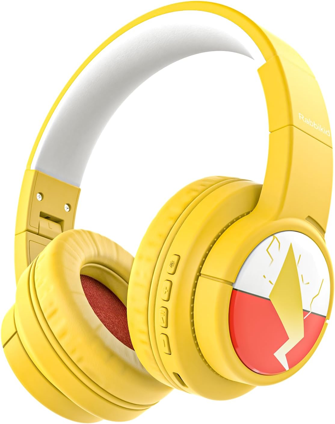 Kids Bluetooth Headphones, Wireless Headphones with Microphone, 74/85/94dB Volume Limited, 80H Playtime, Foldable Over Ear Headphones for School, Home, or Travel, Yellow Kids Bluetooth Headphones, Wireless Headphones with Microphone, 74/85/94dB Volume Limited, 80H Playtime, Foldable Over Ear Headphones for School, Home, or Travel, Yellow