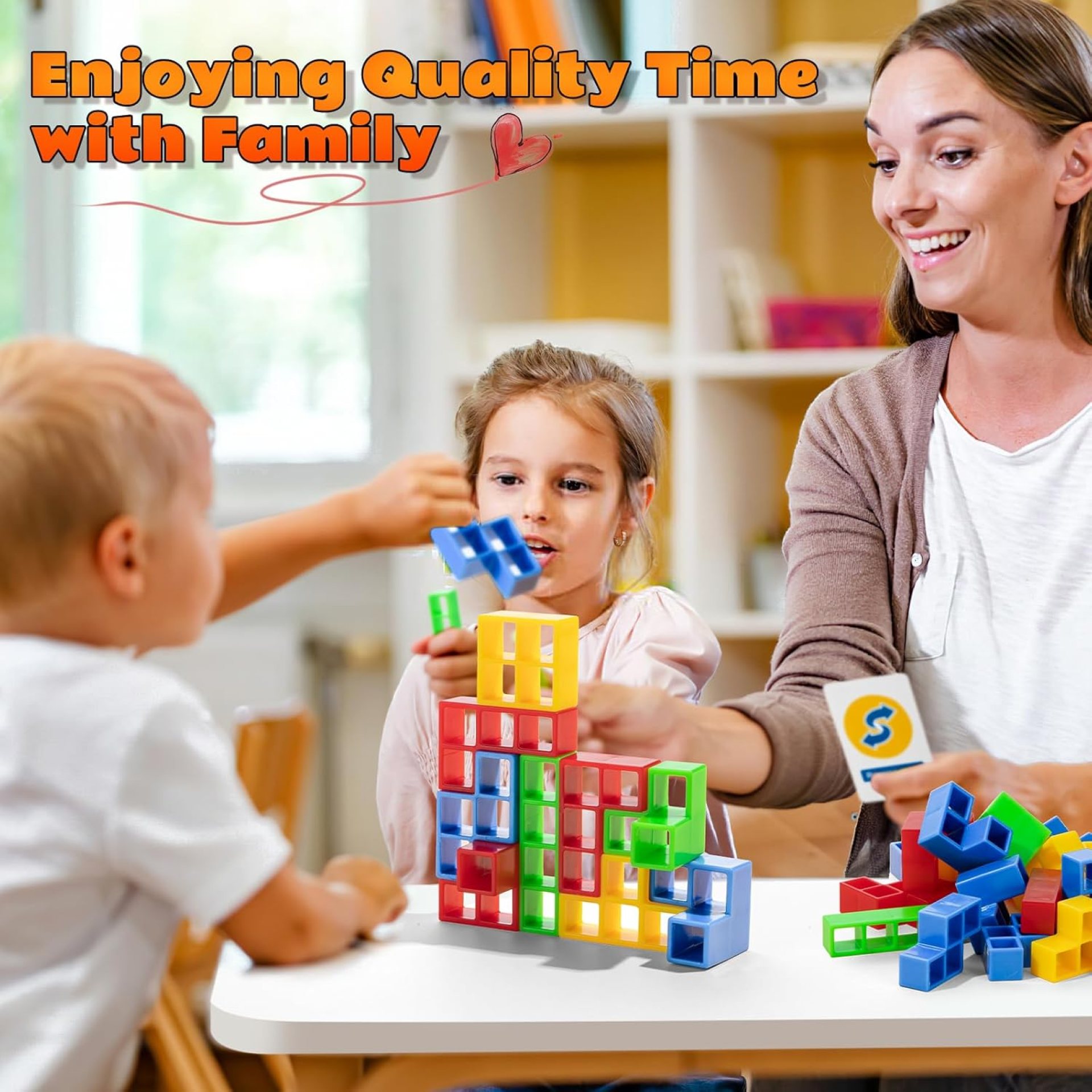 48 Pcs Tetra Tower Stacking Game Balance Blocks, Tetris Board Game Stack Attack, Kids & Adults Team Building Blocks Toy. Gift Friends,Classrooms,Family Games and Travel Parties Toy. 48 Pcs Tetra Tower Stacking Game Balance Blocks, Tetris Board Game Stack Attack, Kids & Adults Team Building Blocks Toy. Gift Friends,Classrooms,Family Games and Travel Parties Toy.