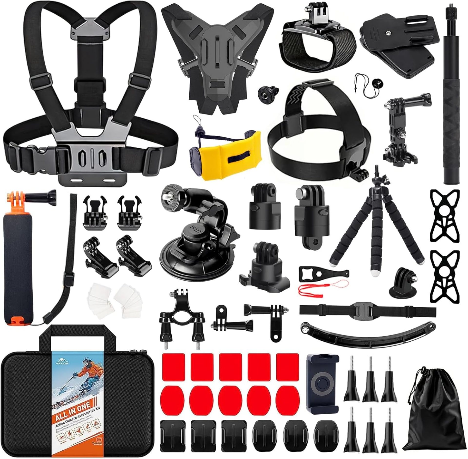 HONGDAK 70in1 Upgrade Action Camera Accessories Kit Compatible with GoPro Hero 13 12 11 10 9 8 7 6 5 4 3 3+ Max 11 mini Insta360 X5 X4 X3 X2 GO3 DJI Osmo Action 4 3 AKASO Sony Sports DV HONGDAK 70in1 Upgrade Action Camera Accessories Kit Compatible with GoPro Hero 13 12 11 10 9 8 7 6 5 4 3 3+ Max 11 mini Insta360 X5 X4 X3 X2 GO3 DJI Osmo Action 4 3 AKASO Sony Sports DV
