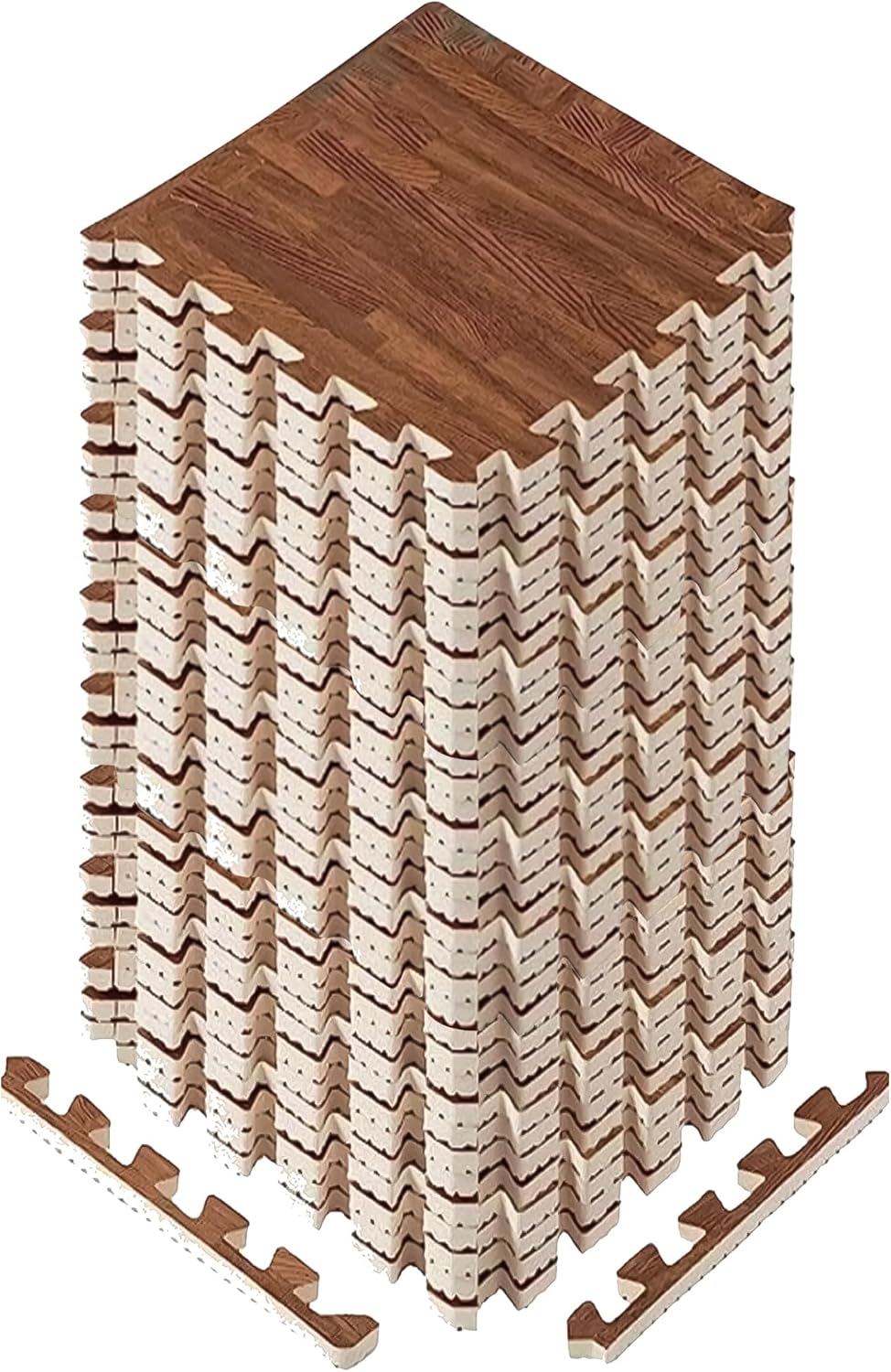 Yes4All 12,24,36 SQ.FT Wood Grain Puzzle Exercise Mat Protective Flooring, EVA Interlocking Foam Floor Tiles with Border for Home Yes4All 12,24,36 SQ.FT Wood Grain Puzzle Exercise Mat Protective Flooring, EVA Interlocking Foam Floor Tiles with Border for Home