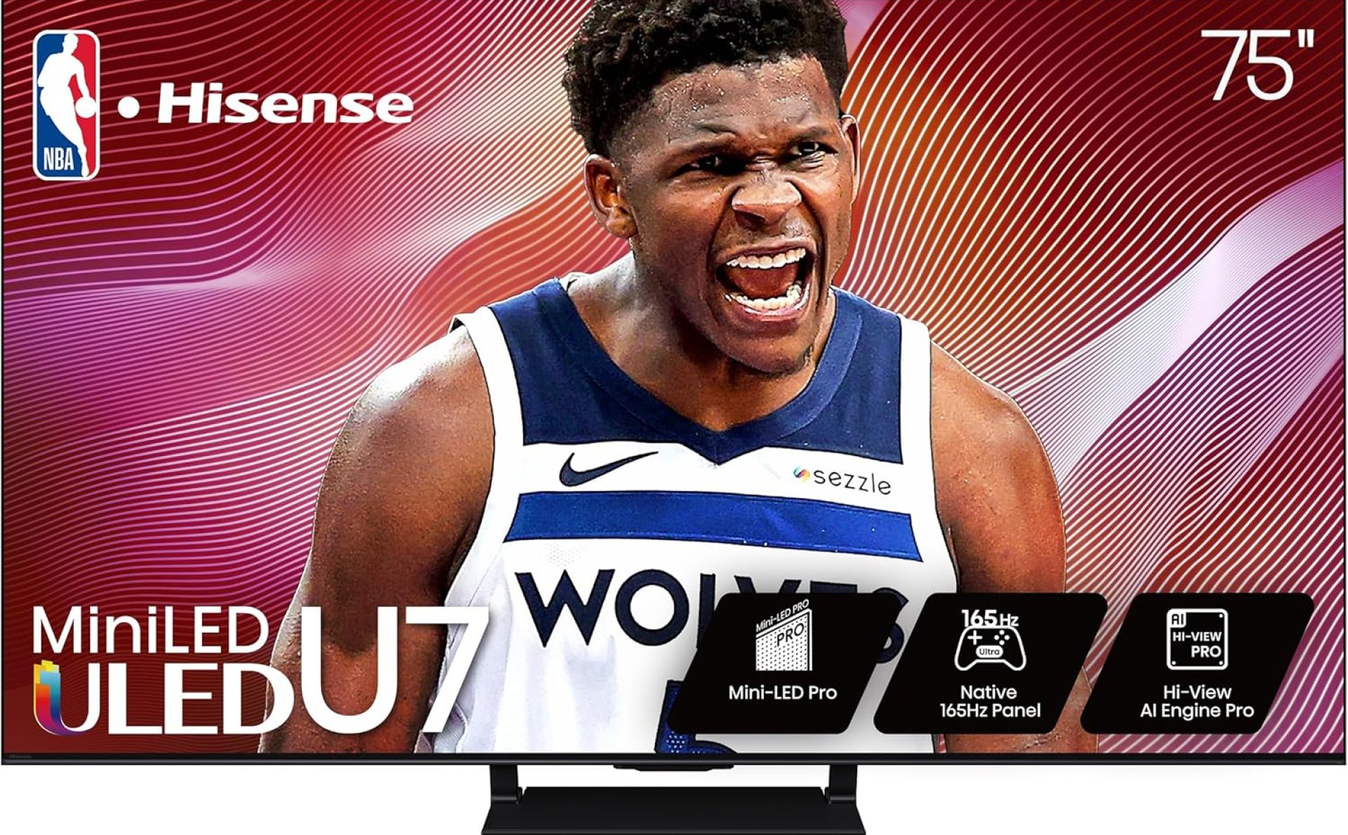 Hisense 75-Inch Class U7 Series Mini-LED ULED 4K UHD Google Smart TV (75U75QG, 2025 Model) – QLED, Native 165Hz, Dolby Vision IQ, Dolby Atmos, Full Array Local Dimming Pro, Game Mode Ultra Hisense 75-Inch Class U7 Series Mini-LED ULED 4K UHD Google Smart TV (75U75QG, 2025 Model) – QLED, Native 165Hz, Dolby Vision IQ, Dolby Atmos, Full Array Local Dimming Pro, Game Mode Ultra