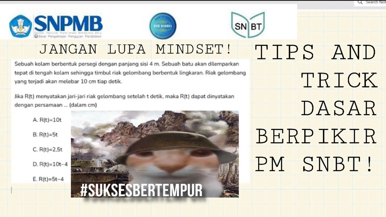 Tricks To Remember SNBT Formulas Forever! Tricks To Remember SNBT Formulas Forever!