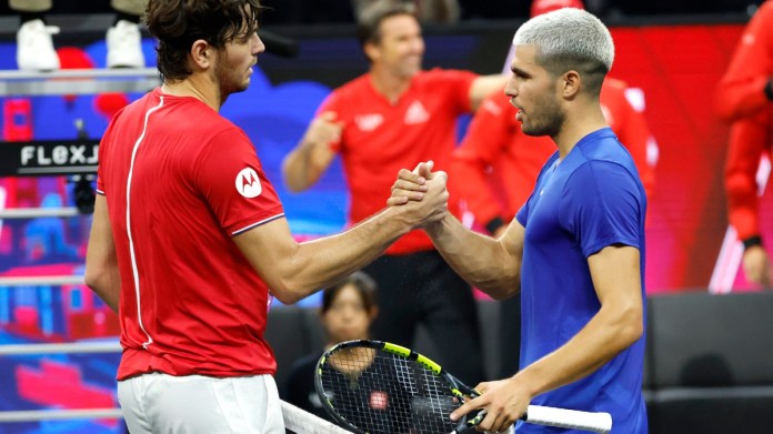 A qué hora juegan Alcaraz con Fritz: horario y dónde ver en TV y online la final del torneo de Tokio A qué hora juegan Alcaraz con Fritz: horario y dónde ver en TV y online la final del torneo de Tokio