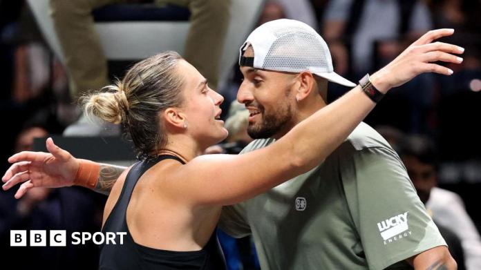 <div>Kyrgios defeats Sabalenka - but what did Battle of the Sexes achieve?</div> <div>Kyrgios defeats Sabalenka - but what did 'Battle of the Sexes' achieve?</div>