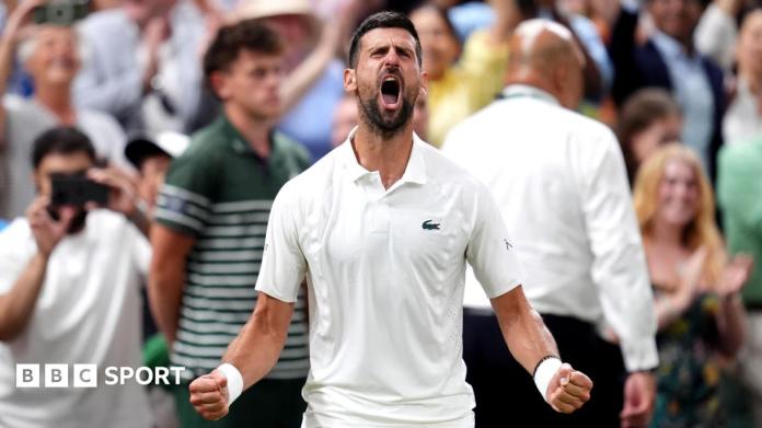 Brilliant Djokovic wins five-set epic to set up Sinner semi-final Brilliant Djokovic wins five-set epic to set up Sinner semi-final