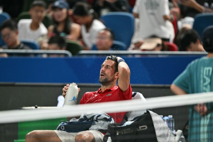 <div>Tennis stars suffer, wilt and quit in brutal China heat</div> <div>Tennis stars suffer, wilt and quit in 'brutal' China heat</div>