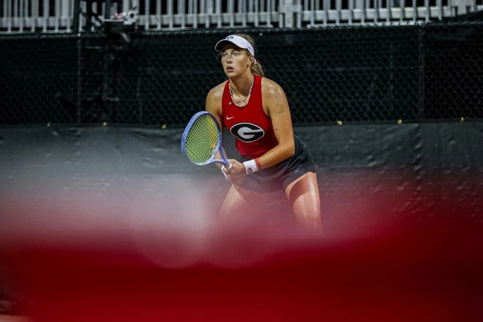 <div>Georgia womens tennis ousted in NCAA tournament semifinals by Texas A&M</div> <div>Georgia women's tennis ousted in NCAA tournament semifinals by Texas A&M</div>