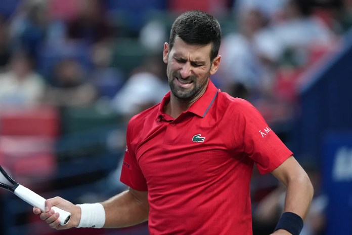 Novak Djokovic withdraws from the Paris Masters after quitting an exhibition with an injury Novak Djokovic withdraws from the Paris Masters after quitting an exhibition with an injury