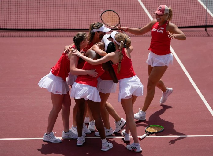 <div>Ohio State womens tennis advances to semifinal of Big Ten Tournament</div> <div>Ohio State women's tennis advances to semifinal of Big Ten Tournament</div>