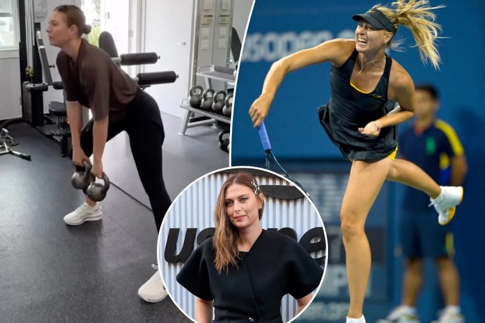 Maria Sharapova fans plead for tennis return after new workout video Maria Sharapova fans plead for tennis return after new workout video