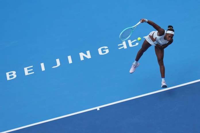 Gauff beats hard-hitting Lys to reach China Open semifinals Gauff beats hard-hitting Lys to reach China Open semifinals