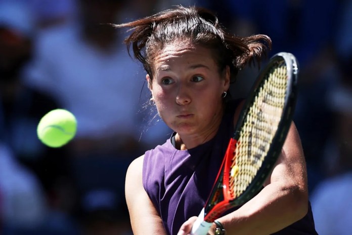 <div>Daria Kasatkina says shes at breaking point as she ends tennis season early</div> <div>Daria Kasatkina says she's at 'breaking point' as she ends tennis season early</div>
