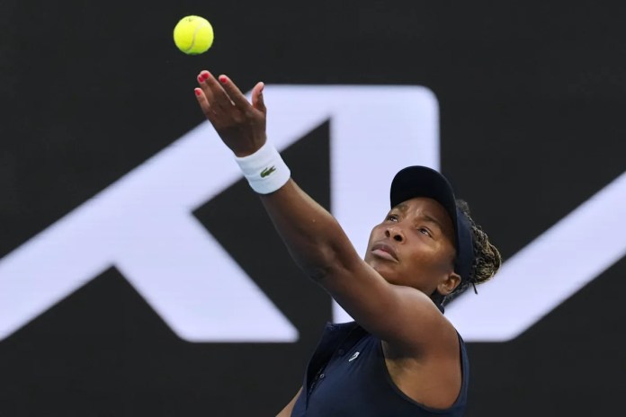 At 45, Venus Williams sets record at Australian Open but falls in the 1st round At 45, Venus Williams sets record at Australian Open but falls in the 1st round