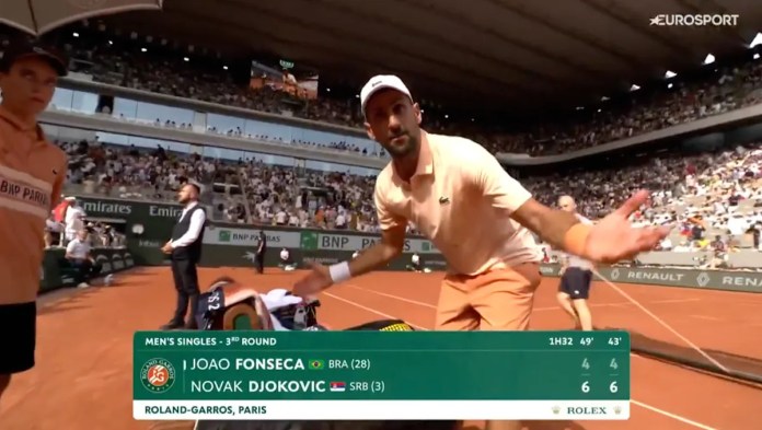 Novak Djokovic scolds cameraman during shocking loss Novak Djokovic scolds cameraman during shocking loss
