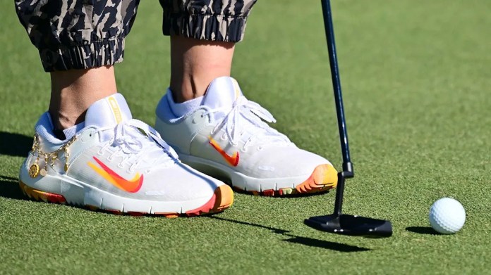 <div>Nelly Kordas new Nike golf shoes have unusual touch</div> <div>Nelly Korda's new Nike golf shoes have unusual touch</div>