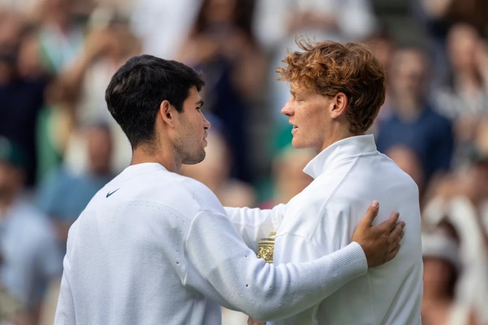 <div>US Open: Carlos Alcaraz vs. Jannik Sinner already an all-time duel, and its pushing tennis to new heights</div> <div>US Open: Carlos Alcaraz vs. Jannik Sinner already an all-time duel, and it's pushing tennis to new heights</div>