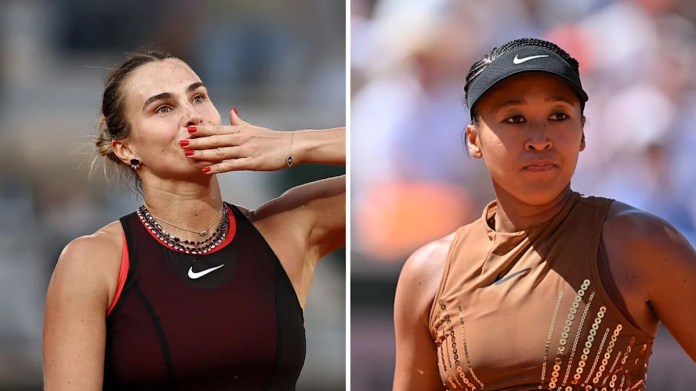 Sabalenka v Osaka in French Open night session Sabalenka v Osaka in French Open night session