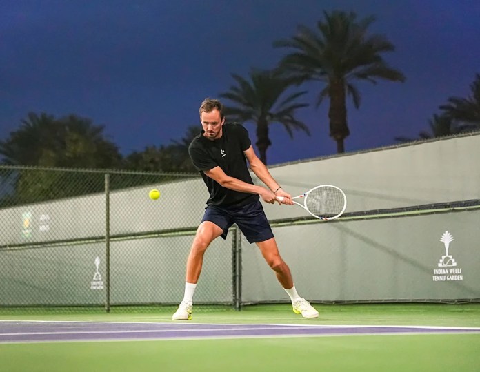 Daniil Medvedev officially arrives at the Indian Wells tennis tournament Daniil Medvedev officially arrives at the Indian Wells tennis tournament