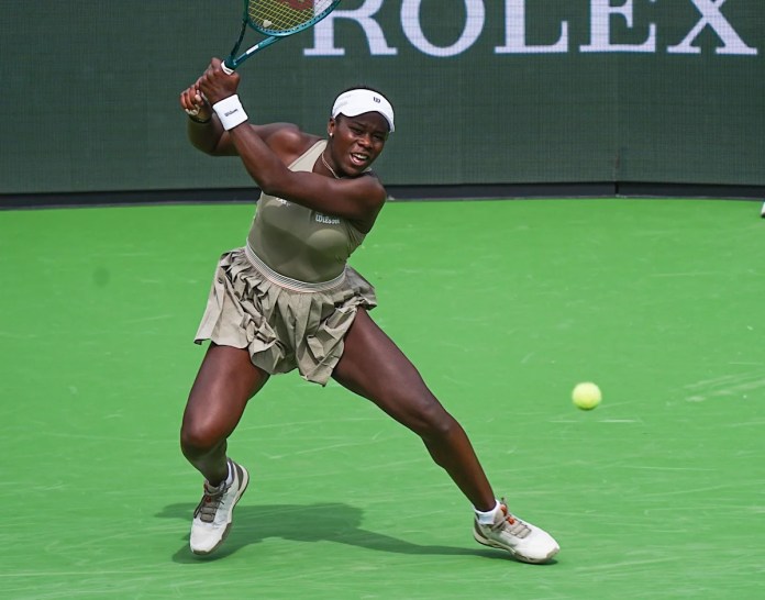 Rising Canadian star Victoria Mboko at home at Indian Wells in debut Rising Canadian star Victoria Mboko at home at Indian Wells in debut