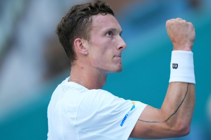 <div>Czech Lehecka beats Frances Fils to reach Miami Open final</div> <div>Czech Lehecka beats France's Fils to reach Miami Open final</div>