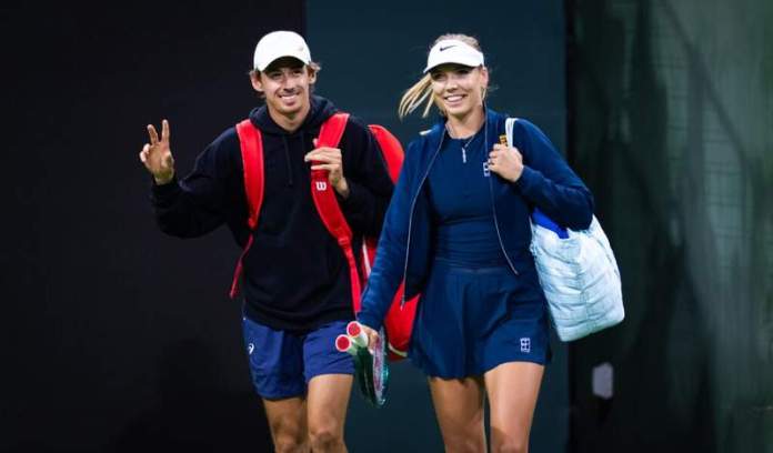 Katie Boulter reacts as Alex de Minaur showcases new look at the Miami Open Katie Boulter reacts as Alex de Minaur showcases new look at the Miami Open