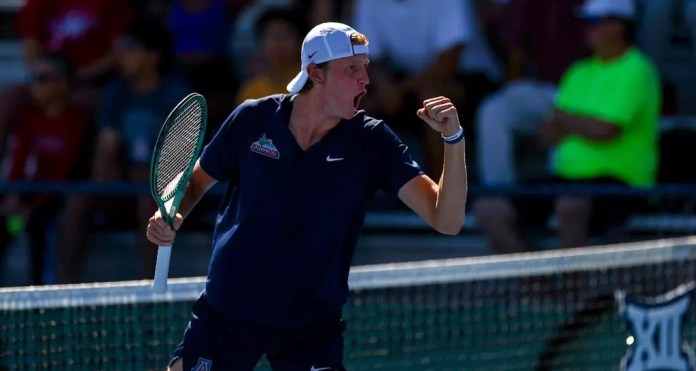 Arizona men’s tennis takes pole position of Big 12 race with win over No. 2 TCU Arizona men’s tennis takes pole position of Big 12 race with win over No. 2 TCU
