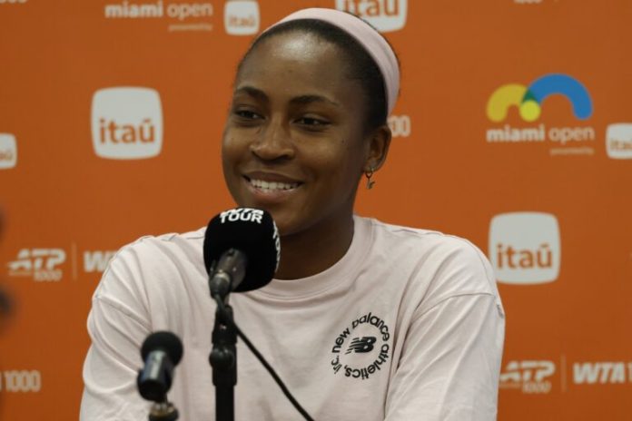 Coco Gauff credited social media coaching tip in Miami Open win over Sorana Cirstea Coco Gauff credited social media coaching tip in Miami Open win over Sorana Cirstea