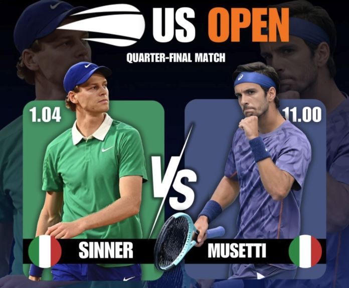 Us Open, derby Sinner-Musetti con vista finale: in quota è sempre sfida ad Alcaraz ma attenzione all”eterno’ Djokovic Us Open, derby Sinner-Musetti con vista finale: in quota è sempre sfida ad Alcaraz ma attenzione all”eterno’ Djokovic