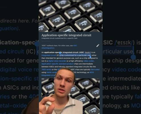What is an ASIC? #mining #bitcoin #crypto What is an ASIC? #mining #bitcoin #crypto