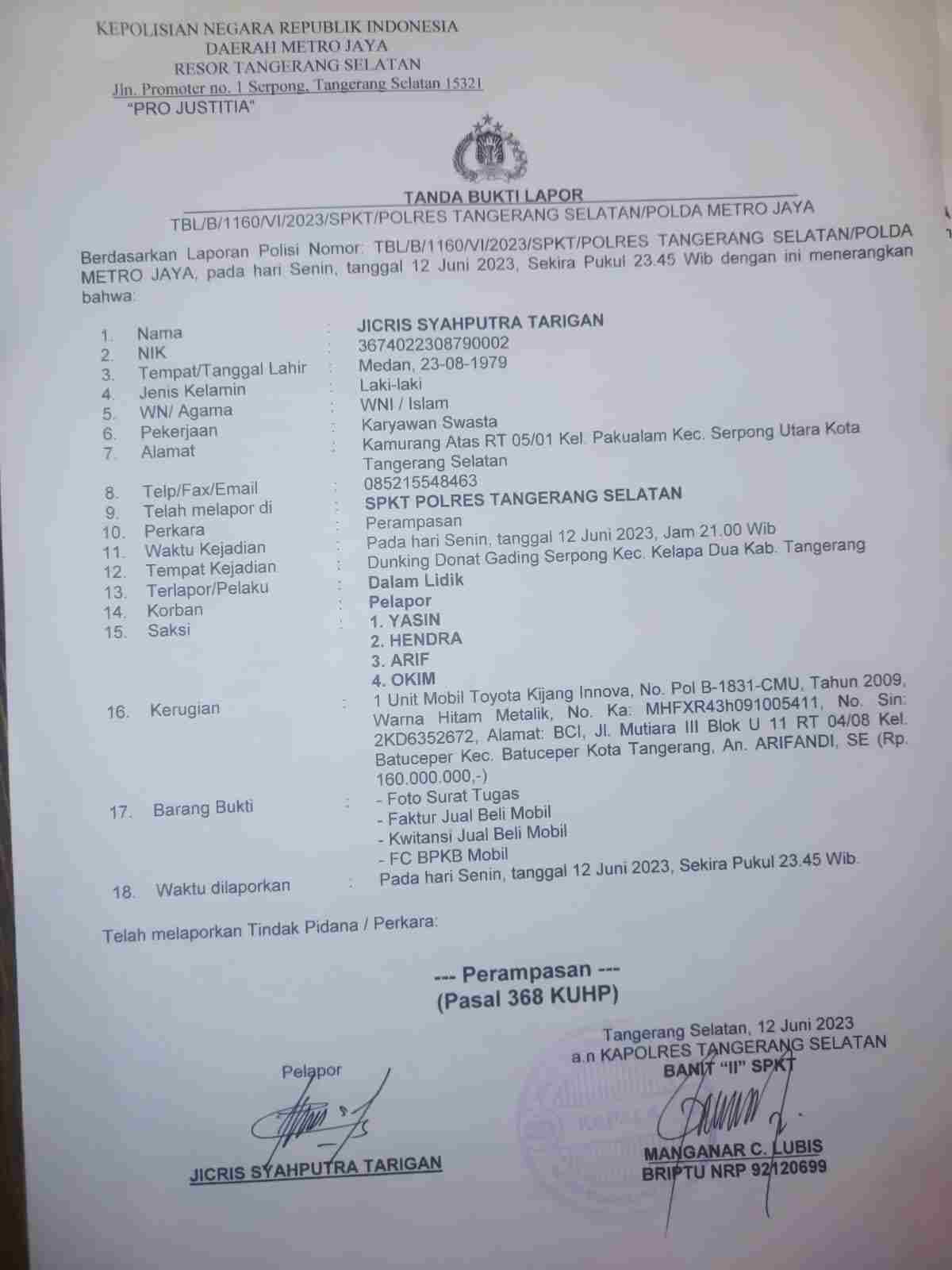 LP BPKB Mobil LP BPKB Mobil