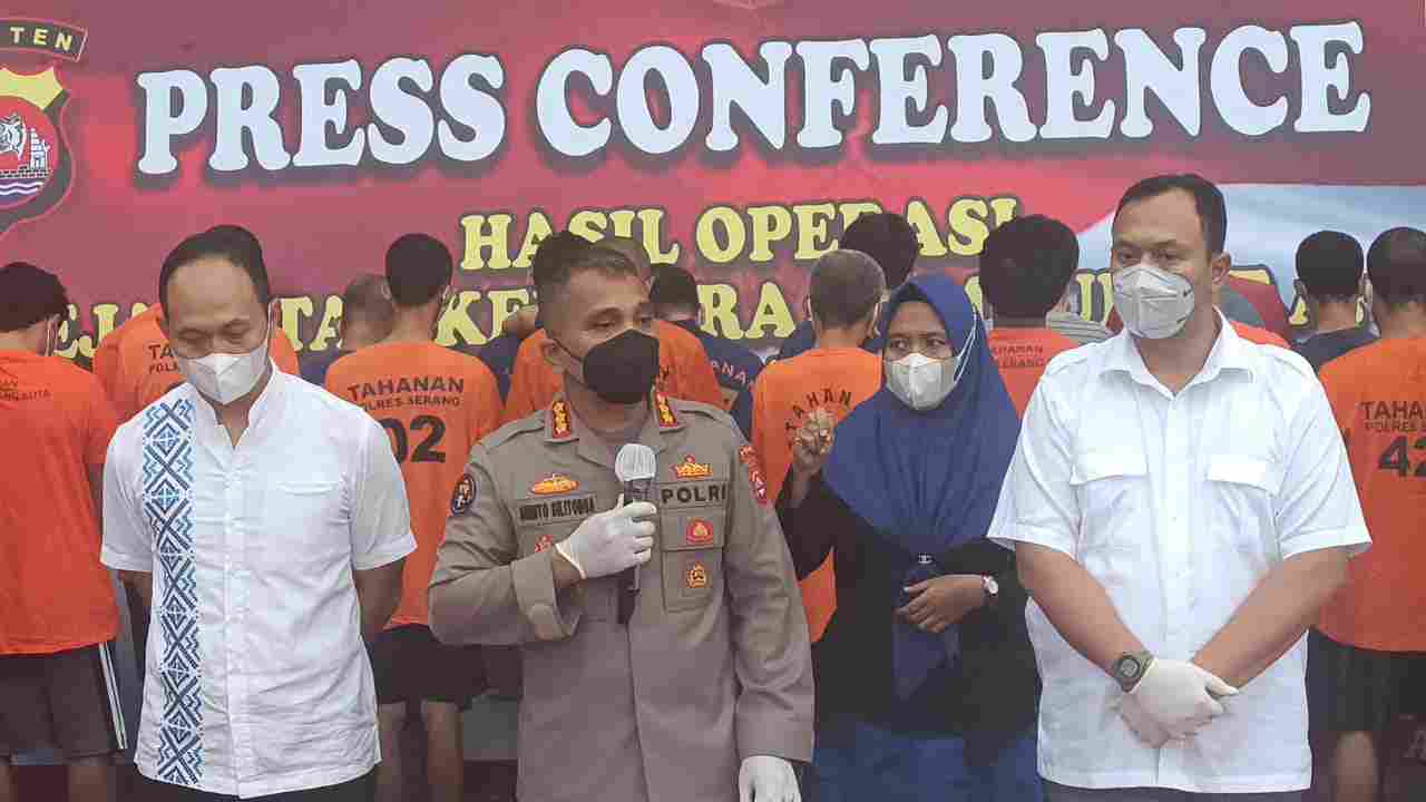 54 Penjahat Jalanan Diringkus Polda Banten Dalam Operasi Jaran Maung 2022 54 Penjahat Jalanan Diringkus Polda Banten Dalam Operasi Jaran Maung 2022