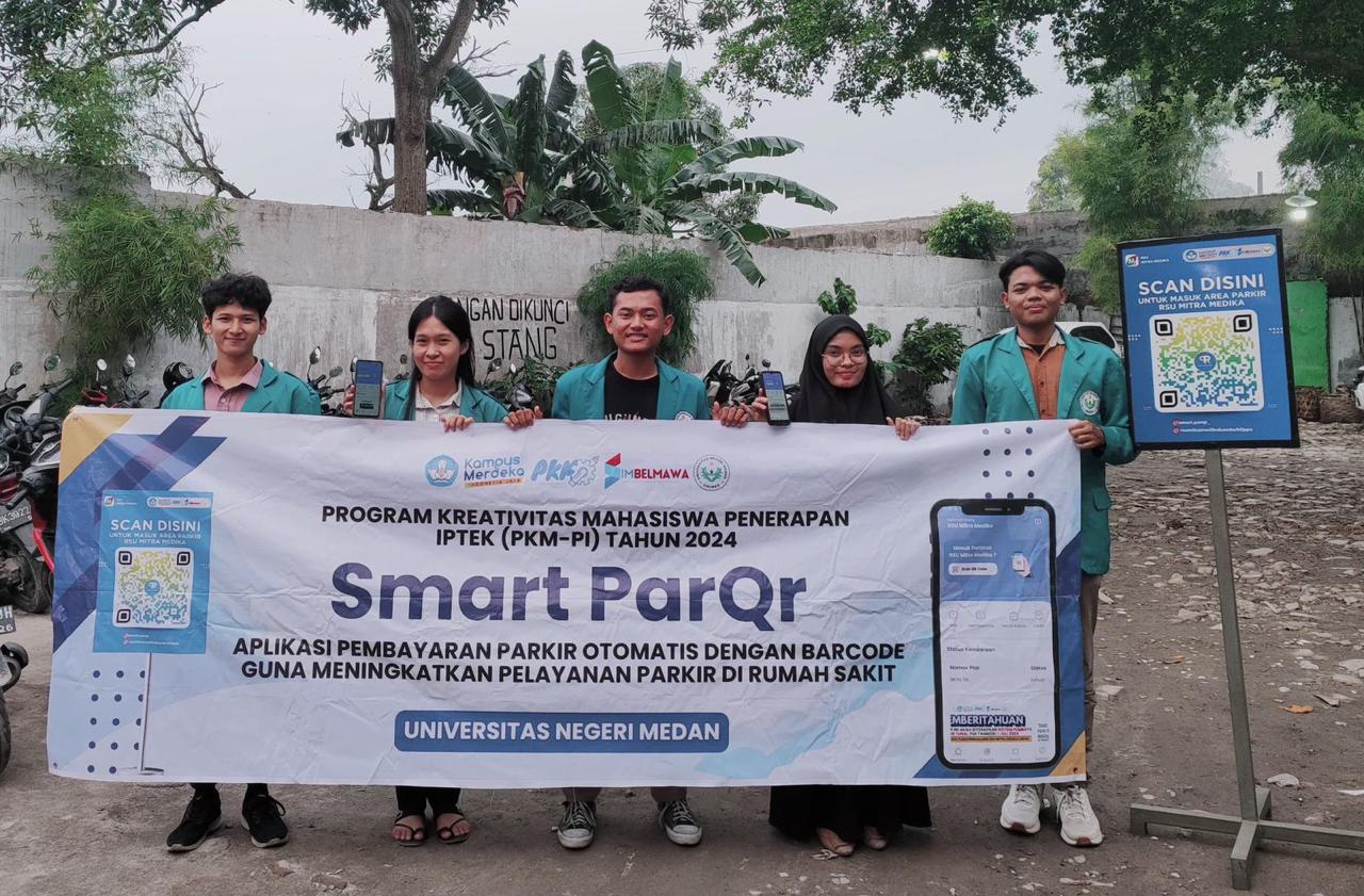 Mahasiswa Unimed Ciptakan Aplikasi Smart ParQR untuk Parkir yang Lebih Nyaman dan Efisien Mahasiswa Unimed Ciptakan Aplikasi Smart ParQR untuk Parkir yang Lebih Nyaman dan Efisien