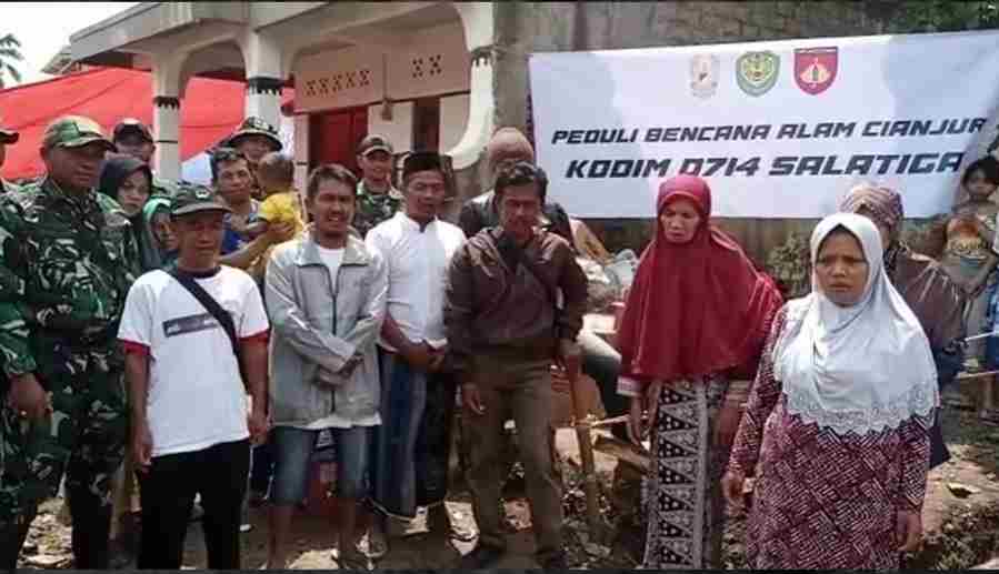 Kodim Salatiga Salurkan Bantuan Untuk Korban Gempa Bumi Kab. Cianjur Kodim Salatiga Salurkan Bantuan Untuk Korban Gempa Bumi Kab. Cianjur