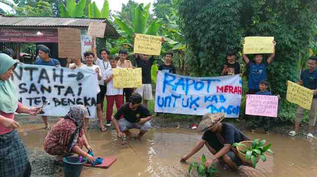 Aksi perbaikan Jalan Kertajaya Bogor Aksi perbaikan Jalan Kertajaya Bogor
